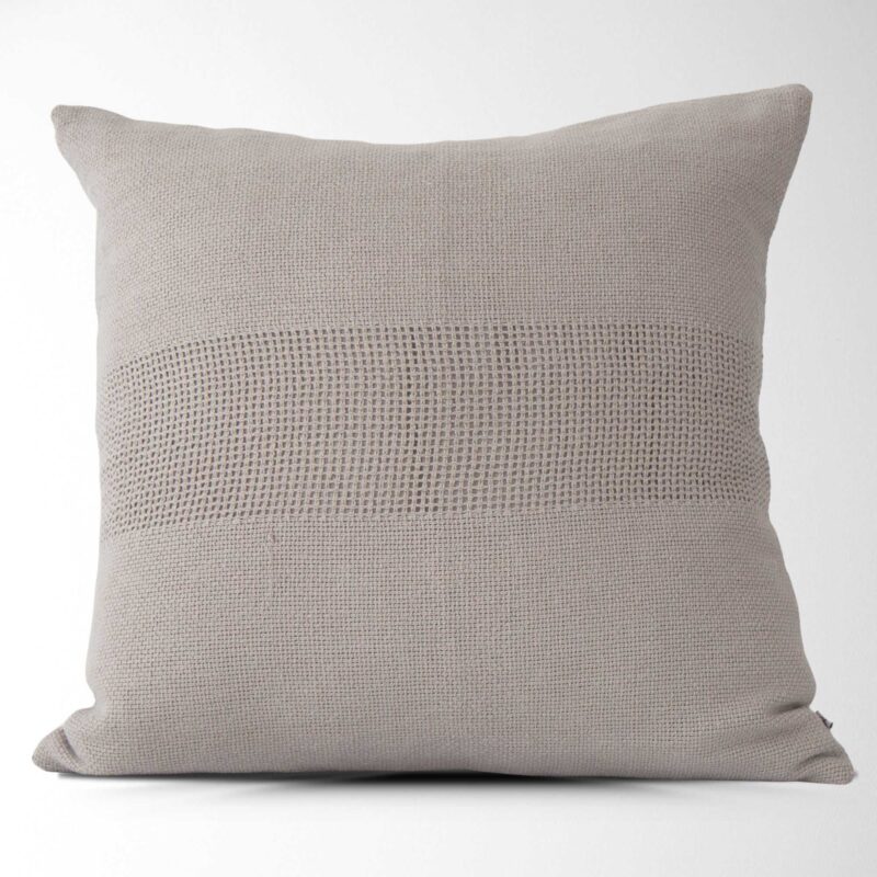 Lennox Woven Textured Pillow in Oyster
