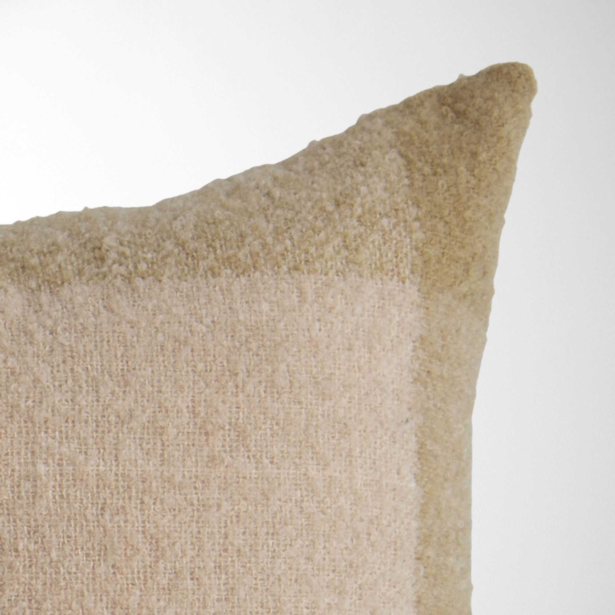 Oden Textured Boucle Pillow in Oatmeal - Image 2