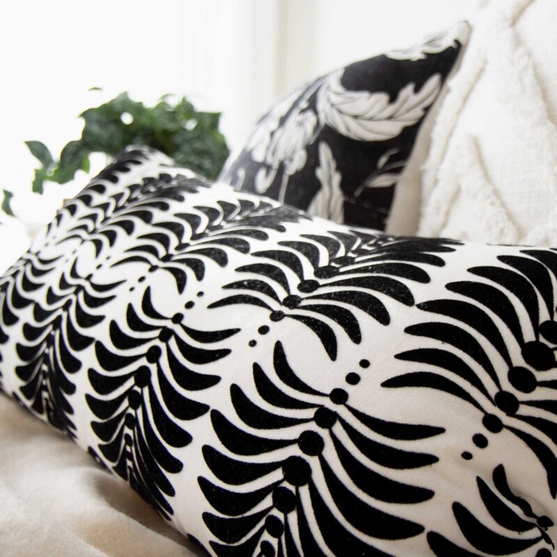 Alternative view of Serena Velvet Embossed Damask Pillow Cover